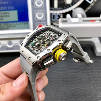 De Vânzare la cald RM11 Ediție Richard Automatic Mens Ceasuri de Calitate de Top Marcă modelului mecanice ceas curea Silicon ceas cadou