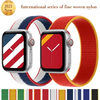 Curea nailon pentru Apple Watch Band 44mm 40mm iWatch 42mm 38mm Smartwatch-Bratara Buclă Brățară Sport Apple Watch 3 4 5 6 SE 2
