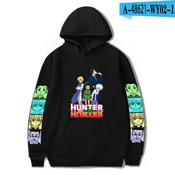 Clasic Fierbinte Bărbați Kawaii Anime Japonez Hanorace Hunter X Hunter Hanorac Harajuku Hisoka Killua Zoldyck Băieți/fete Streetwear cu Gluga