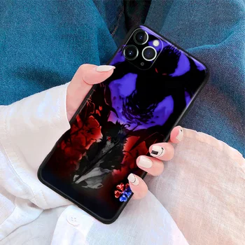 Asta diavolul formă de Trifoi Negru anime Pentru iPhone 6 se 6s 7 8 plus x xr xs 11 pro max silicon moale caz de telefon acoperă shell