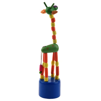 Copil De Dezvoltare Jucărie Copilul Dansează În Picioare Balansoar Colorat Girafa Jucarii Din Lemn