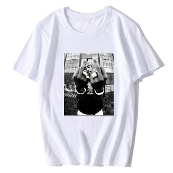 2pac Tupac Shakur Uzura Stradă Casual Mens de Moda Hiphop Rap Star Cool T-shirt cu Maneci Scurte din Bumbac Tee Top Vintage Tricou