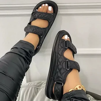 Brand De Pantofi De Designer, Femeie Sandalie Gladiator Velcro Sandale Femei De Înaltă Calitate Doamnelor Pantofi De Vara Platforma Sandalias De Muje
