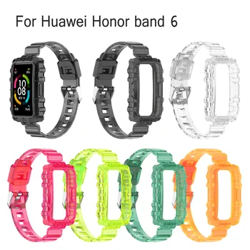 Multe culori de Moda noua TPU Bratara Curea Pentru Huawei Honor band 6 inteligente watchband sport bratari pentru Huawei band 6 Reglabil