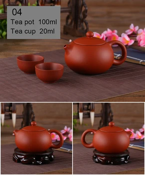 Yixing Lut Violet mic set de Ceai Include 1 Vas 2 Cani, XiShi oală ceremonia Ceaiului,Zisha Ceramice ceașcă de ceai,China Kung Fu Set de Ceai