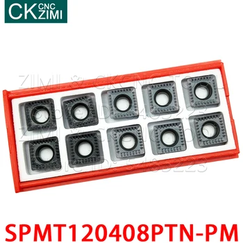 SPMT120408PTN-PM SPMT 120408 PTN PM Insertii Carbură de instrumente de Tăiere U exerciții insertii unelte de strunjit CNC Metal orb gaură prelucrare