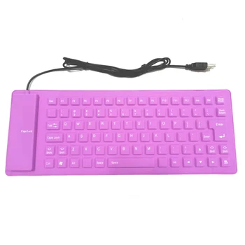 Flexibile Tastatura 85Keys Tastatura USB Portabil Impermeabil Silicon Mini Tastatură de Gaming Pentru PC, Laptop rusă limba spaniolă limba engleză