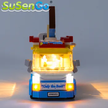 SuSenGo Lumină LED-uri kit Pentru 60253 Oraș Serie Camion de Înghețată , (Modelul Nu este Inclus)