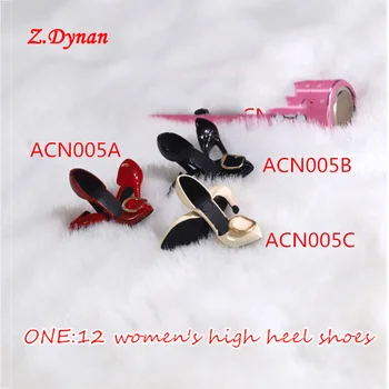 ACNTOYS 1/12 Scară de sex feminin figura de acțiune pantofi de moda Subțire de înaltă pantofi cu toc de 6 cm figurinele