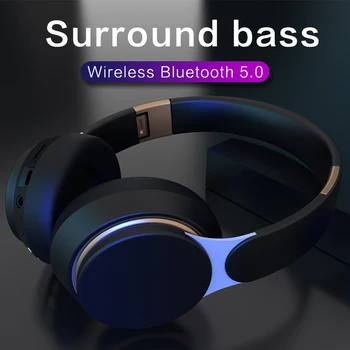 Căști fără fir Bluetooth setul cu Cască Pliabilă Stereo Reglabil Căști Cu Microfon pentru telefon, Pc, TV Xiaomi, Huawei iphone