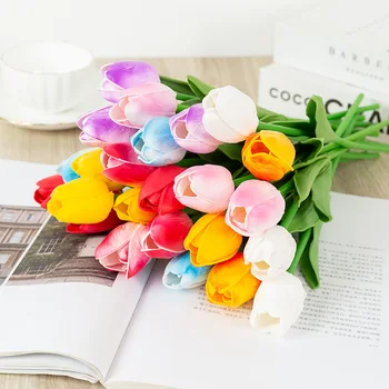 Silicon flori artificiale Real Atinge Artificiale Buchet de Flori False pentru Decor Nunta cu Flori Acasă Garen Decor