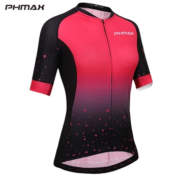 PHMAX Pro Femeile Jersey Ciclism de Vară de Rapid-Uscat Anti-UV Ciclism Biciclete de Îmbrăcăminte Respirabil Biciclete mtb Tricou Ciclism Purta