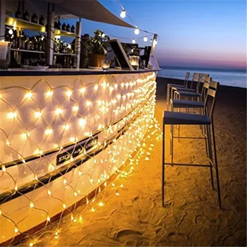 3m*2m LED Net Lumini de Crăciun Șir de Lumină în aer liber, Plasă de basm Lampa Impermeabil Peisaj Nunta Vacanță de Crăciun de Decorare UE 220V