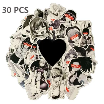 30pcs Waifu Material Vinil Autocolant Decal valiza laptop Auto Camion Anime Hentai Sexy Pinup Mang Fata Impermeabil Styling Auto