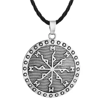 Slavă Kolovrat Roata Amuleta Păgâne Pandantiv Colier Viking Rune Stele Din Rusia Pentagrama Talisman Bijuterii Vintage Colier