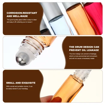 10buc Role Parfum de Depozitare Sticla de 10 ML de unică folosință de Ulei Esențial Container