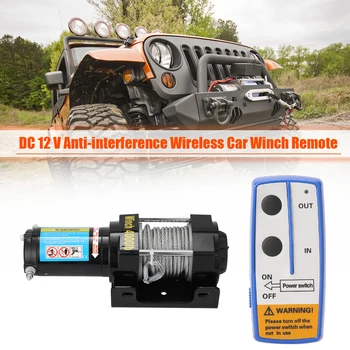 FIERBINTE 4000lbs Electric Winch de Recuperare Kit ATV, Camion Remorcă Auto DC12V Control de la Distanță Vinciuri treuil Electrique 12v