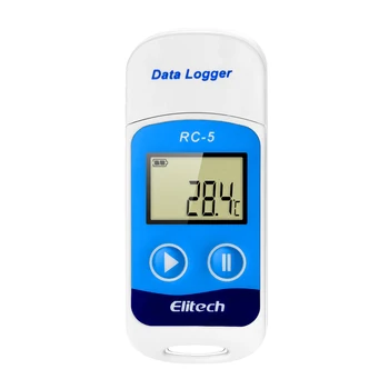 Elitech RC-5 Temperatura Logger de Date USB Recorder 32000 de Puncte, Ecran LCD Industriale, Înregistratoare de Date pentru Lanțului de Frig Transport