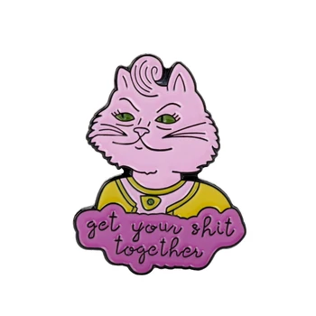 Anime Bojack Pisica Printesa Carolyn Email Broșe Desene animate Scrisoare adună Insigne Pins Bijuterii pentru Fete
