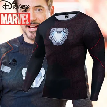 Marvel Avengers Iron Man PENTRU haine haine de antrenament colanti sport rapid-uscare haine pentru bărbați T-shirt