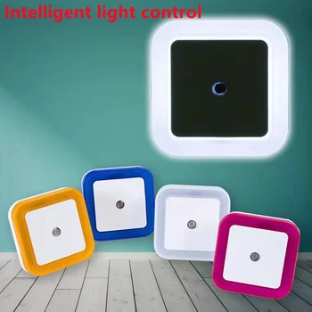 Wireless LED Lumina de Noapte Senzor de Mini-60mm Pătrat de Iluminat UE NE-Plug Pentru Copii Dormitor Copii Camera de zi Noptiera Coridor Lampa
