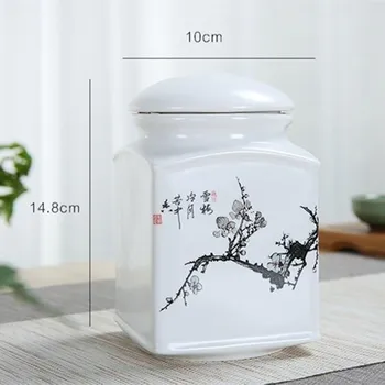 Chineză Tradițională Model Cutie de Ceai Pocelain Sigilat Depozitare Borcan Creative Bucătărie Fote Cutie Pachet de Umiditate-dovada Ceai Rezervor
