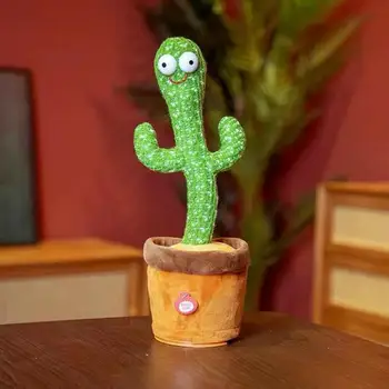Dans Cactus Vorbesc Cactus Umplute Jucărie De Pluș Jucărie Electronică Cu Cântec De Pluș Cactus În Ghiveci Jucărie De Educație Timpurie Pentru Copii