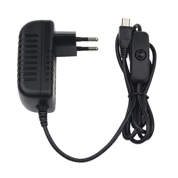 5V 3A Putere de Alimentare AC Adaptor Cablu Micro USB cu Putere On/Off Pentru Raspberry Pi 3 pi pro Model B B+ Plus