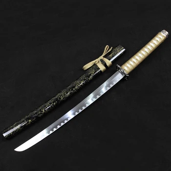 1045 din oțel Samurai Japoneze Katana sabie reală Manual Tanto катана настоящая Cuțit de Buzunar sabie de Samurai Sabii Tanto