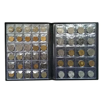10 Pagini 250 Buzunare Monedă Comemorativă De Carte, Medalioane Insigne Colectie Titularul Albume Mini Penny Coin Sac De Depozitare