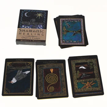Cărți De Tarot Șamanic De Vindecare De Carti Oracol, Tarot Orientare Soarta Divinație Punte Jocuri De Bord Pentru Familie Consumabile Partid