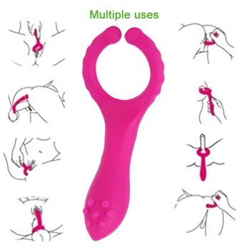 G-Spot Vibrator Biberon Masaj Penis Vibrații Clip Jucărie Sexuală Pentru Femei Barbati Cuplu Flirt Vagin Stimularea Clitorisului
