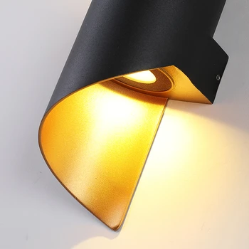 Modern 10W Led-uri Lampă de Perete Exterior din Aluminiu rezistent la apa în Sus și în Jos Sconces Interior Nordic Culoar de Grădină, Balcon Lumini de Perete Corpuri de iluminat