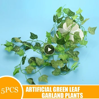 1/3/5Pcs 2.1 M Home Decor Artificial Ivy coroană din Frunze de Plante de Viță de vie Fals Frunze Flori Cățărătoare Iederă Verde Cununa de Petrecere Nunta Dec