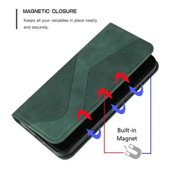 Caz de Piele Magnetic na Pentru Xiaomi Redmi Nota 10 Nota 10Pro 10 Pro Max 10 5G Funda Simt Pielea Wallet Cover S Model Coque