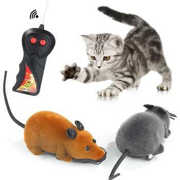 Jucarie Pisica De La Distanță Fără Fir De Control Electronic Șobolan Șoarece Șoarece De Jucărie Pentru Pisică Pisoi Noutate Jucărie Simulare Mouse-Ul De Consumabile Pentru Animale De Companie Pentru Pisici