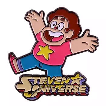 Steven Univers Email Pin de Colectare Pietre Roz Albastru Diamant, Granat serialul TV de Desene animate de Caractere Brosa