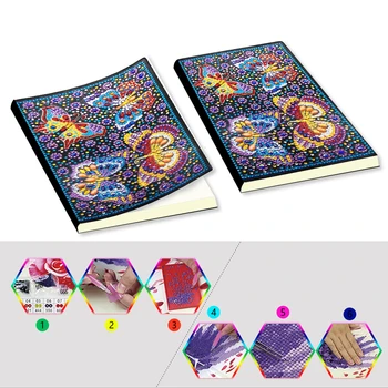 EverShine 5D Diamant Pictura Notebook Animale DIY Formă Specială cruciulițe Diamant Broderie Mozaic Fluture Cadou