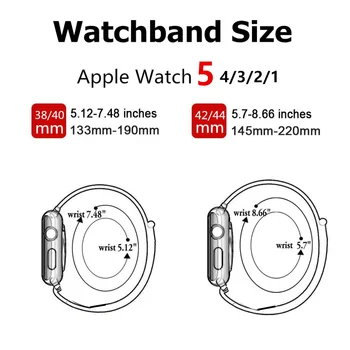 Curea nailon Pentru Apple watch band 44mm 40mm 42mm 38mm smartwatch-bratara curea sport buclă bratara iWatch seria 3 4 5 6 se trupă