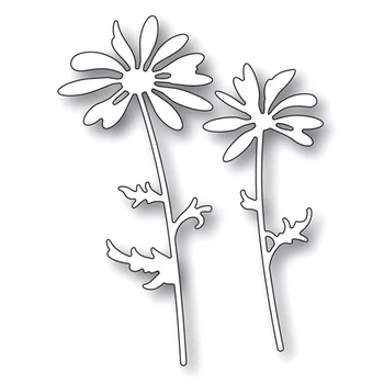 2020 Noua fabrica Crizantema și de Ramură Frunze de Ștanțare de Metal de Tăiere Moare Pentru a Face o Felicitare de Hartie Scrapbooking Timbre