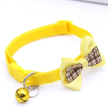 1 buc Noi Bomboane de Culoare Papion Reglabil Bell Bowknot Vânzare Guler cu Cravata Catelus Pisoi Pisică Câine Produse pentru Animale de companie Accesorii
