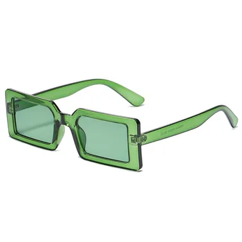 Mic Dreptunghi ochelari de Soare Femei Vintage de Designer de Brand Pătrat Bărbați Negru Verde Ochelari de Soare Nuante de sex Feminin Oculos UV400
