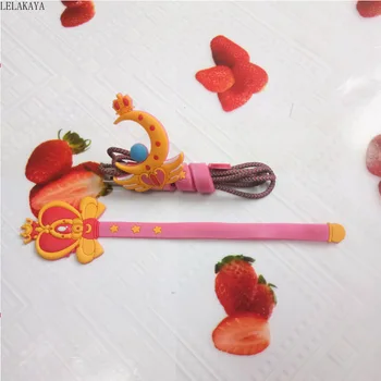 1buc Anime Luna Roz Fată Drăguță Inima Lună de Acțiune Figura Tipărite cauciuc usb Linie Bobinator Folie Bobinator coroana jucarii papusa Cadou