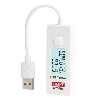 UNITATEA UT658B Incarcator USB Tester pentru Telefonul Mobil, Notebook-U Disc Mobil Monitor de Putere Digitale, Testere de Tensiune de Curent