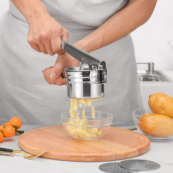 Din Oțel Inoxidabil De Presă De Usturoi Concasor Gadget-Uri De Bucătărie Și Accesorii Mașină De Tocat Cartofi Pentru Bucătărie, Ustensile De Suc Storcator De Instrumente