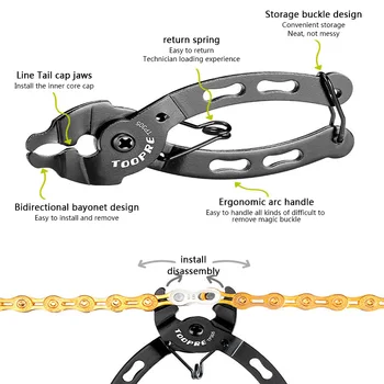 1buc Lanț de Bicicletă Rapidă Link-ul Deschis Aproape Instrument de Lanț de Bicicletă Buton Magic Clește de Reparare Îndepărtarea Instalați Instrument de Reparații de Biciclete Instrumente MJ