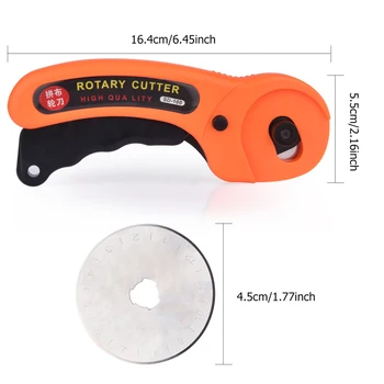 45mm Rotary Cutter Profesional foarfece Croitorie Premium Quilters de Cusut, Quilting Tesatura Instrument de Tăiere pentru DIY&producția de Îmbrăcăminte