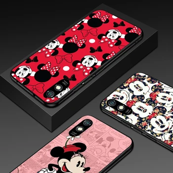 Mickey Mouse desene animate drăguț pentru Xiaomi Redmi 10X Pro 9C 9A 9I 9M 9 DU-te K30S Ultra K20 8 7 S2 6 5 4X Pro Negru Moale Caz de Telefon