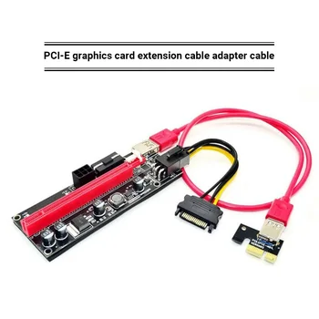 Ver 009S PCI-E Coloană Bord 1X La 16X GPU Extender Riser Card PCI-E USB 3.0 Adaptor GPU cu 6pini Interfață