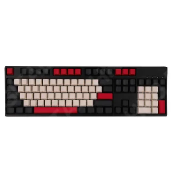 Mecanice Tastatura Taste Rosu Negru Culoare PBT OEM Înălțimea Profilului 104 Taste pentru 60% 68% 80% GK61 SK61 Anne Pro 2